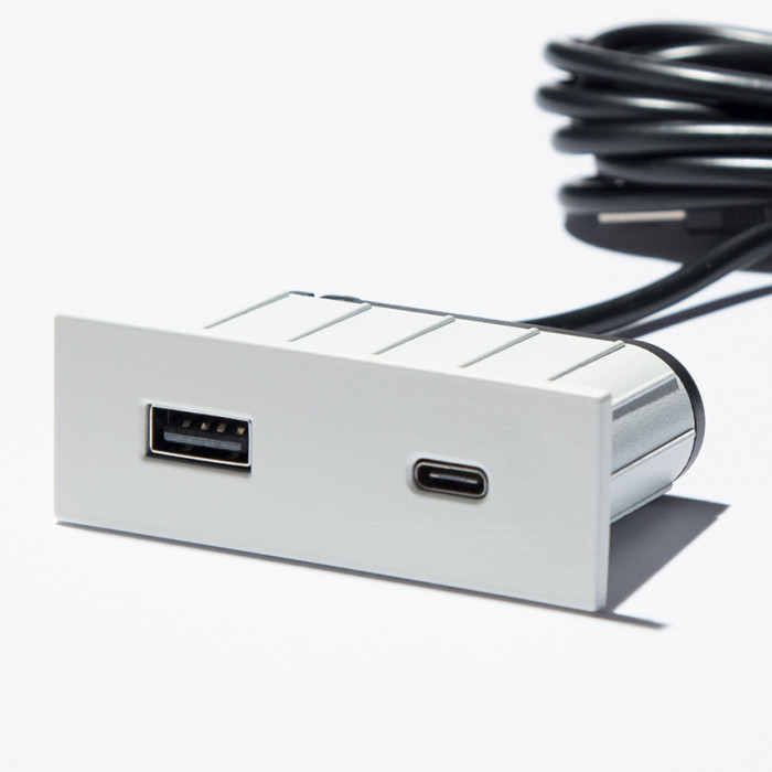 Вбудований USB-зарядний порт ASA Plastici VersaPick 060.29Z.00051 білий