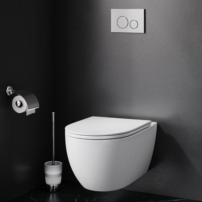 Унитаз подвесной безободковый FlashClean AM.PM C531700WH Bliss L