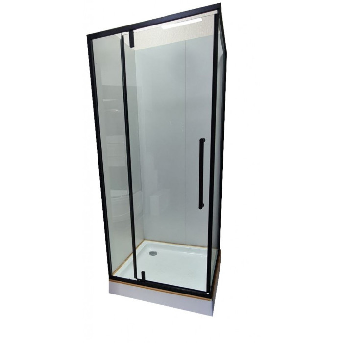 Душевая кабина с поддоном VERONIS KN-16-10 black 100х80х204 см