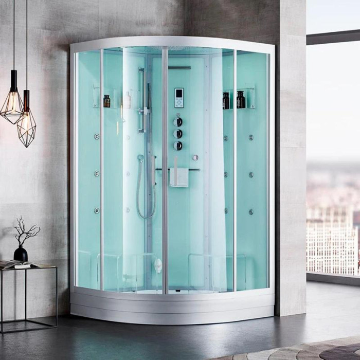 Гидромассажный паровой бокс GOLSTON 1150х1150х2230 мм G-U696 Satin, 692127