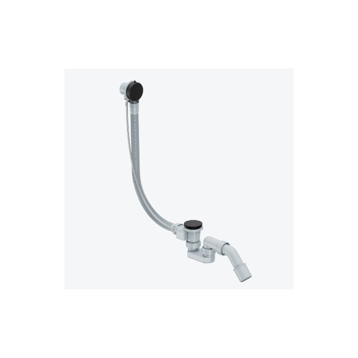 Злив-перелив для ванни 57 см Excellent Simple 2.0 автомат чорний (ARIN.3157BL)