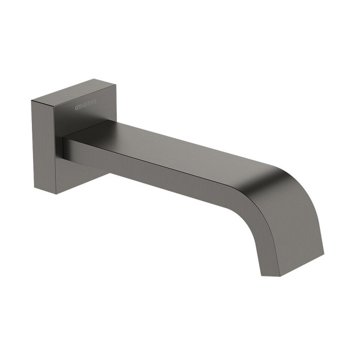 Настенный излив для ванны GENEBRE Brushed Metal Графит 167452
