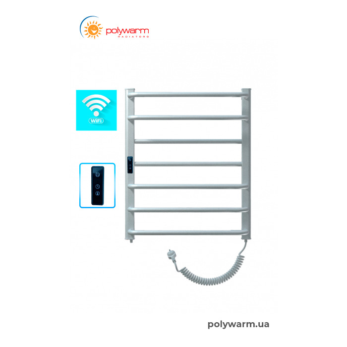 Електрична рушникосушка сухого типу Polywarm ED7/55 Sensor Wi-Fi