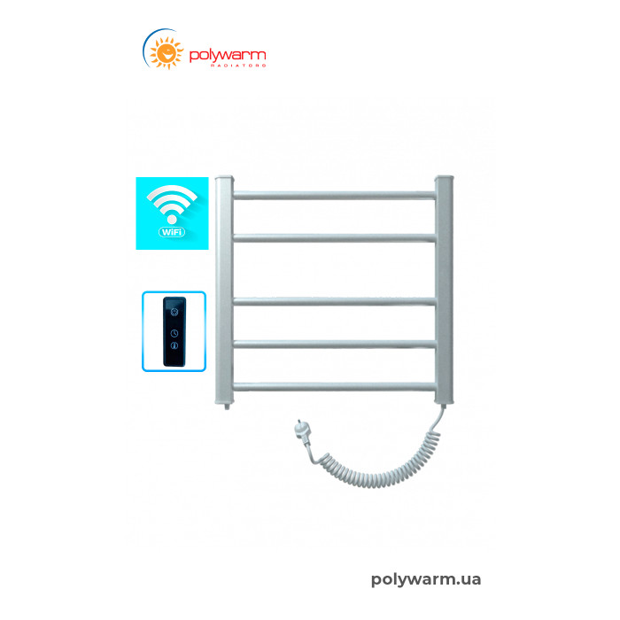Електрична рушникосушка сухого типу Polywarm ER5/45 Sensor Wi-Fi