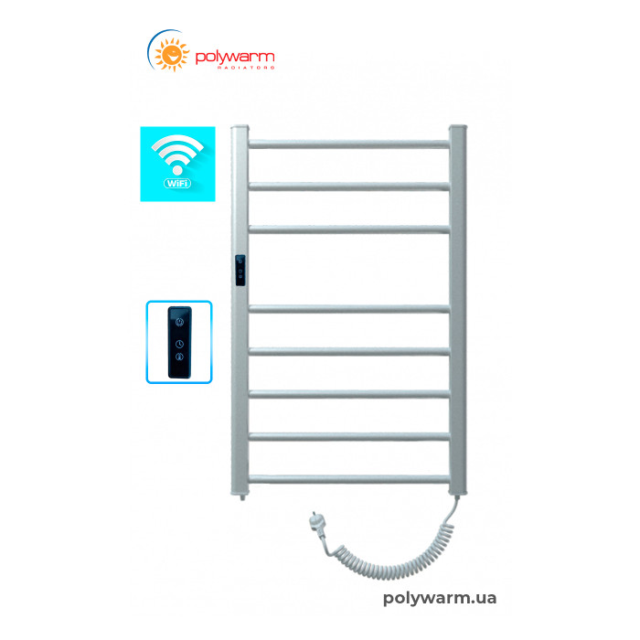 Електрична рушникосушка сухого типу Polywarm ER8/45 Sensor Wi-Fi