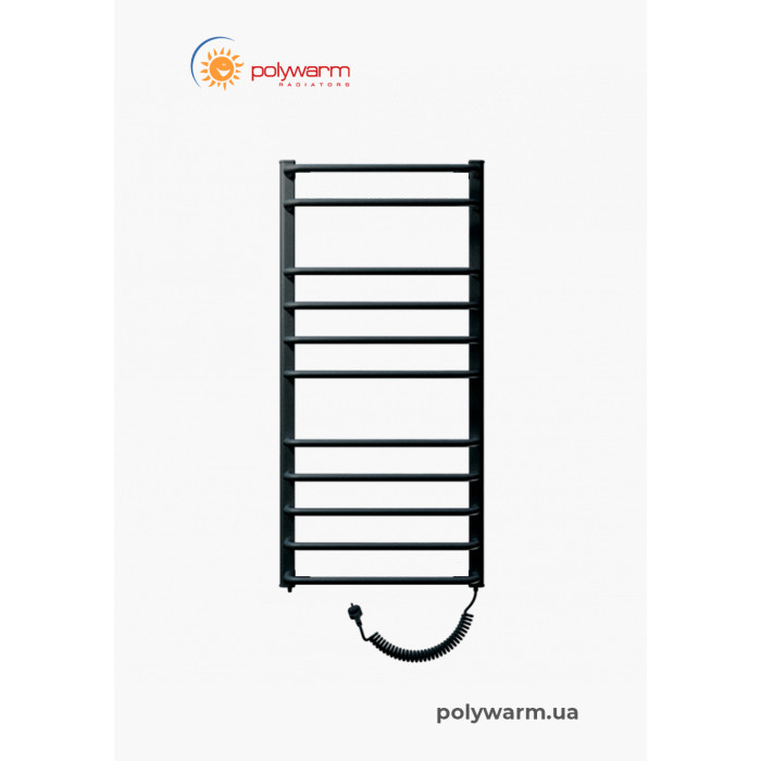 Електрична рушникосушка сухого типу Polywarm EU11/45 чорна