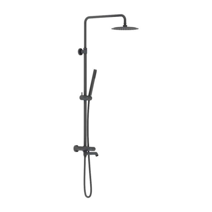 Душевая система с душевым ТМС смесителем, хром Damixa 936810300 Scandinavian Pure