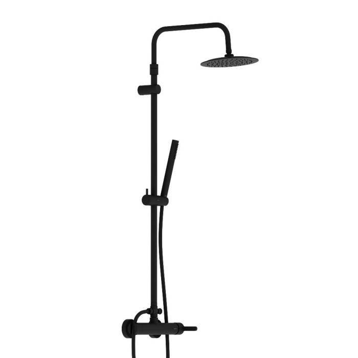 Душевая система с душевым смесителем, чёрный Damixa 936710300 Scandinavian Pure