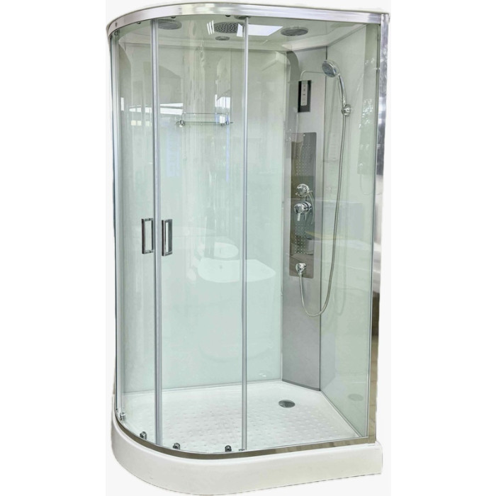 Душевой бокс Veronis BN-4-120 White Chrome R Права 120х80х215 см (VE-BN4120WHITERCHR)
