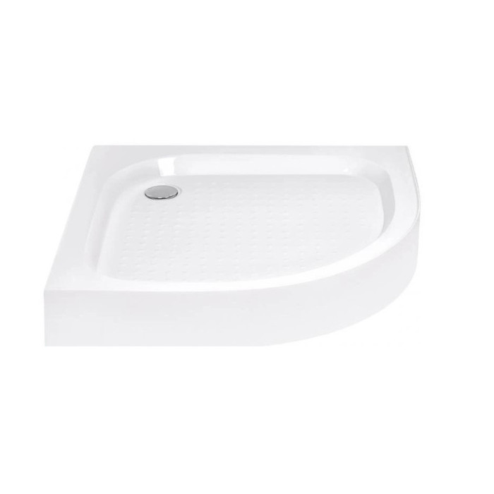 Душевой поддон Lidz Kapielka 90x90x14 см, низкий, полукруг / R550 с сифоном