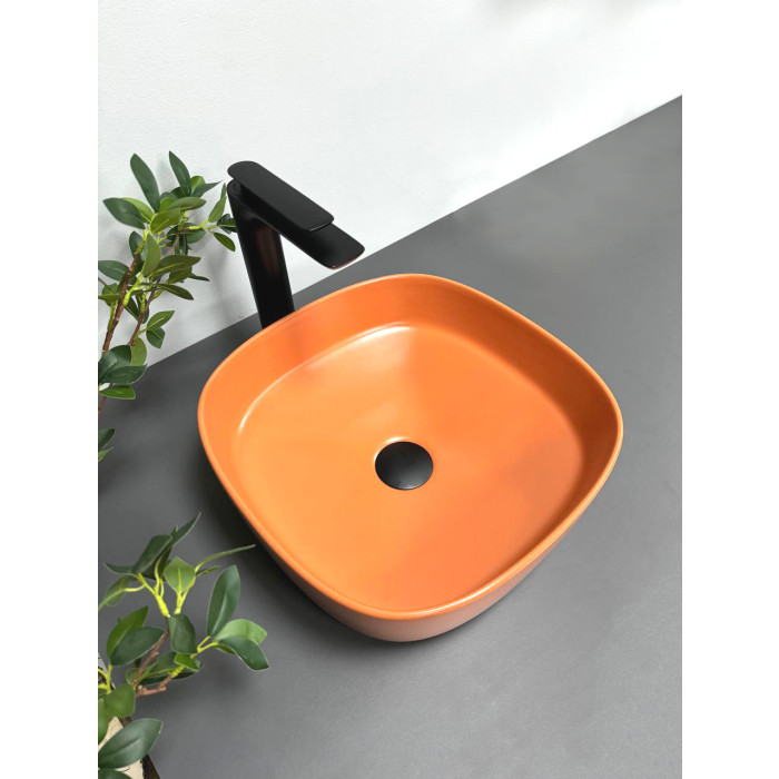 Умывальник (раковина) VBI AREZZO TERRACOTTA MATT накладной