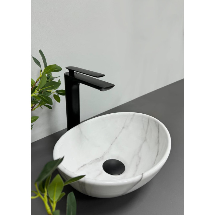 Умывальник (раковина) VBI PARMA S MARBLE NATURE GLOSSY накладной