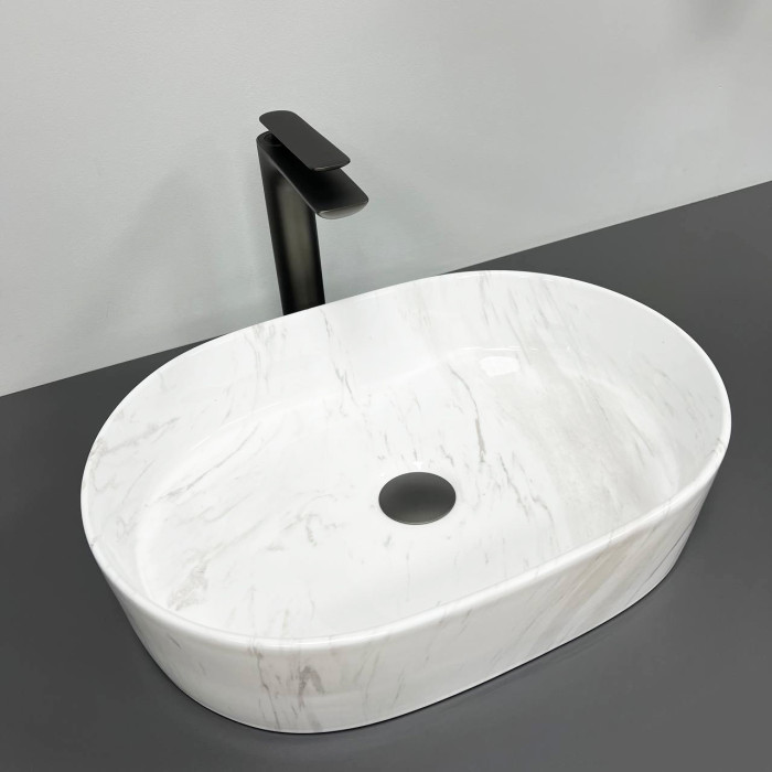 Умывальник (раковина) VBI VERONA 50 NATURE MARMO GLOSSY накладной