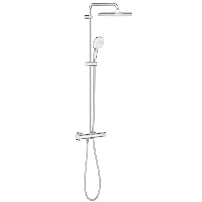 Душова система з термостатом для настінного монтажу Grohe Tempesta System 250 Cube (26689001)
