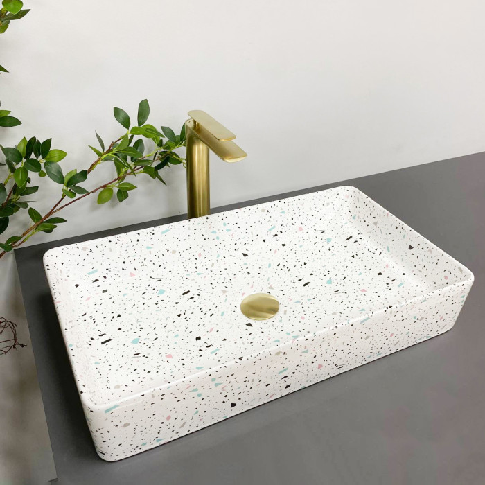 Умывальник (раковина) VBI TRIEST MOSAIC GLOSSY накладной