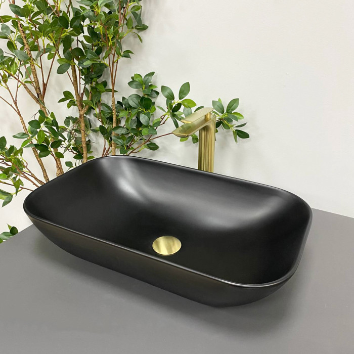 Умывальник (раковина) VBI AVEZZANO BLACK MATT накладной