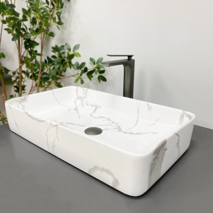 Умывальник (раковина) VBI TRIEST MARBLE накладной