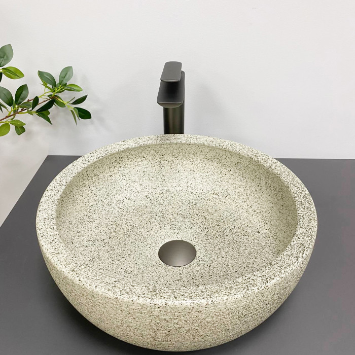 Умывальник (раковина) VBI CORRIDONIA BEIGE STONE MATT накладной