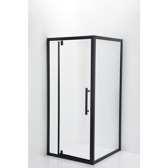 Душова кабіна AquaStream Ethos 100S Swing розпашна All Blacks 18 766