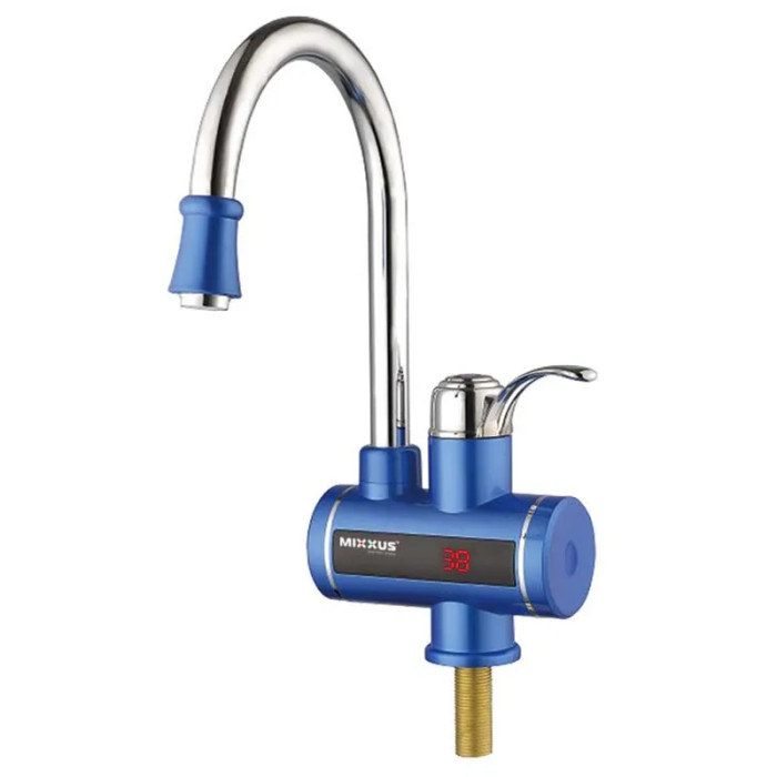 Проточный водонагреватель Mixxus Electra 240-E Blue с индикатором температуры (MI2747)