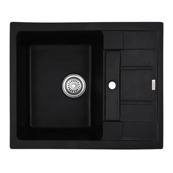 Гранітна кухонна мийка Haiba HB8210-G226 Black 620x500x200 (HB0983)