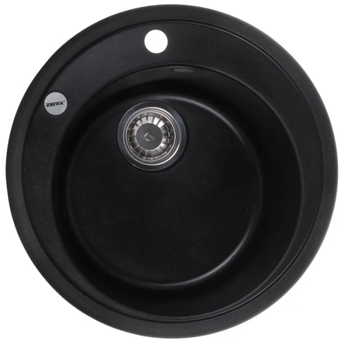 Кухонна мийка Zerix ZS-510R-14 Чорний металік (ZX4538)