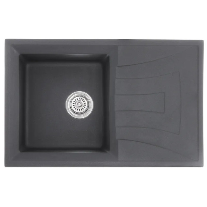 Гранітна кухонна мийка Haiba HB8104-G228 Gray 780x500x200 (HB0988)