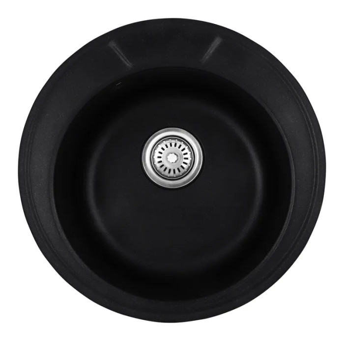 Гранітна кухонна мийка Haiba HB8301-G226 Чорний матовий 490x180 (HB0971)
