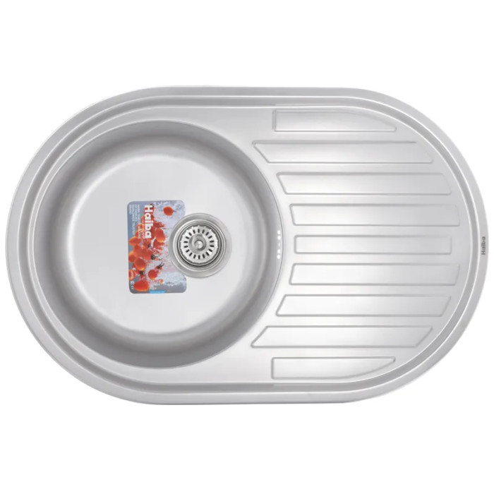 Кухонна мийка HAIBA 77x50 (Decor) врізна з нержавіючої сталі (HB0655)