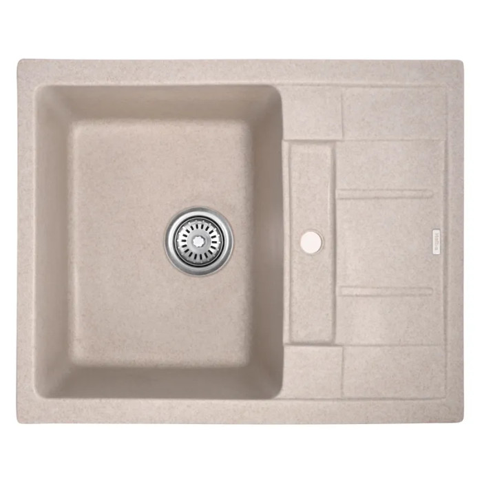 Гранітна кухонна мийка Haiba HB8210-G319 sand 620x500x200 (HB0985)