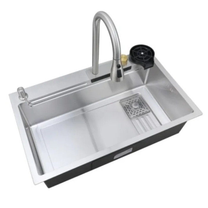 Мийка Mixxus Premium MH7545-SET-03.SUS304 з вбудованим змішувачем  (MX1699)