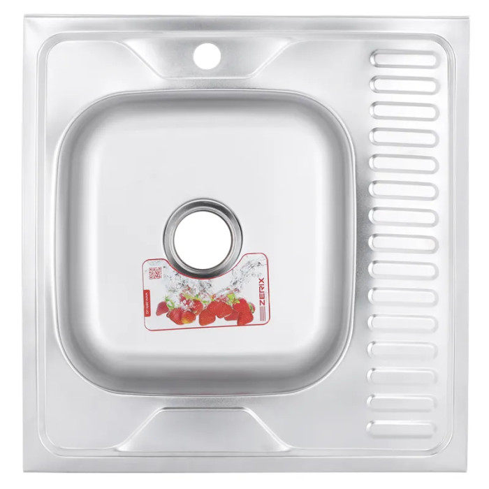 Кухонна мийка Zerix Z6060L-04-160E (Satin) ZM0567