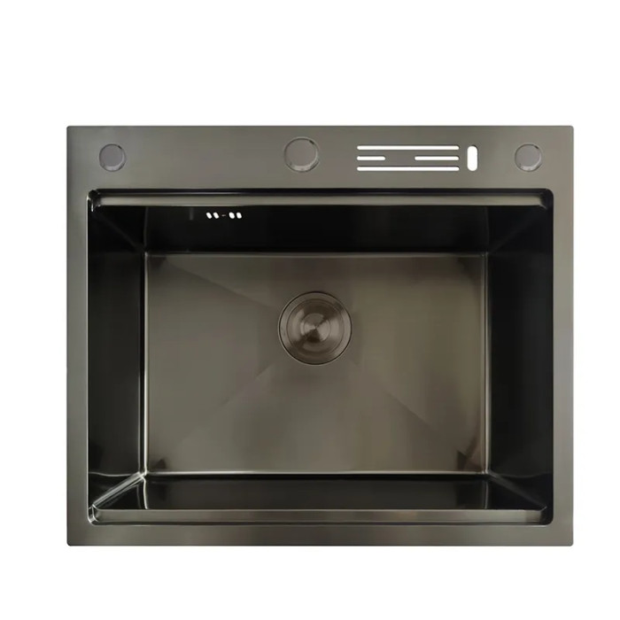Мийка Mixxus MH6050-SK Nano-Black з н.ст. зі сход.для суш.з підстав.під ножі (MX1942)