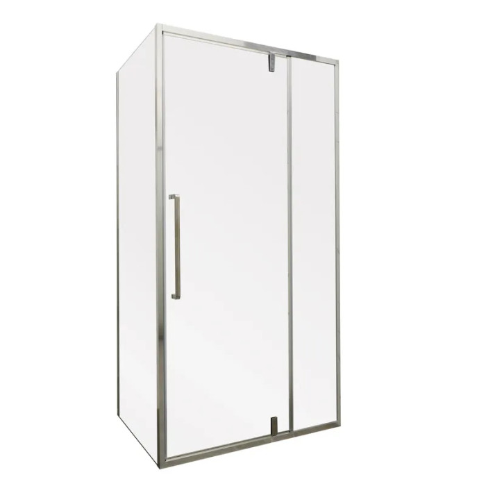 Душова кабіна без піддону Mixxus Premium BEVEL SC01-120x80x195-TR Chrome прозоре скло 6мм (MI6871)