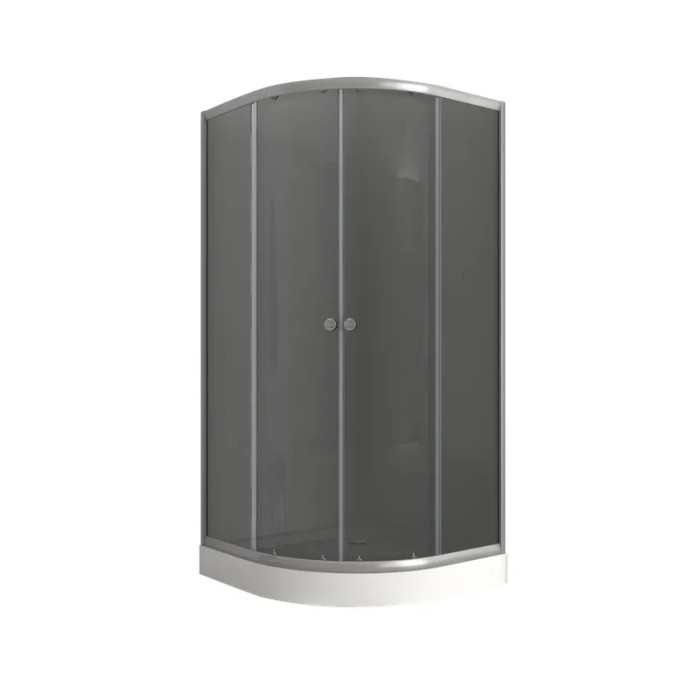 Душевая кабина Mixxus PLAIN (90*90 см) SCT02-90x90x195-GR SATIN серое тонированное стекло (MI6898)