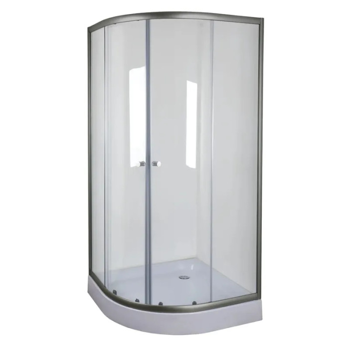 Душевая кабина mixxus PLAIN (90*90 см) SC01-90x90x185-TR GRAPHITE прозрачное стекло (MI6902)