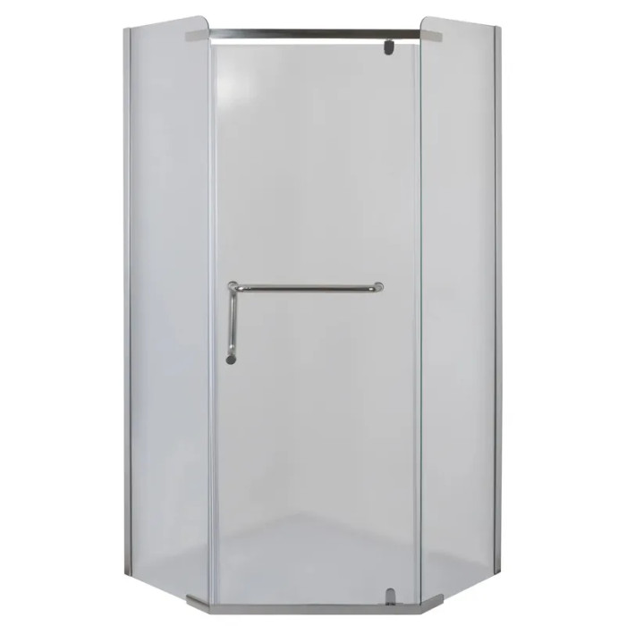 Душевая кабина с низким поддоном Mixxus LINES SCT01-90X90X198-TR CHROME прозрачное стекло 6мм (MI6913)