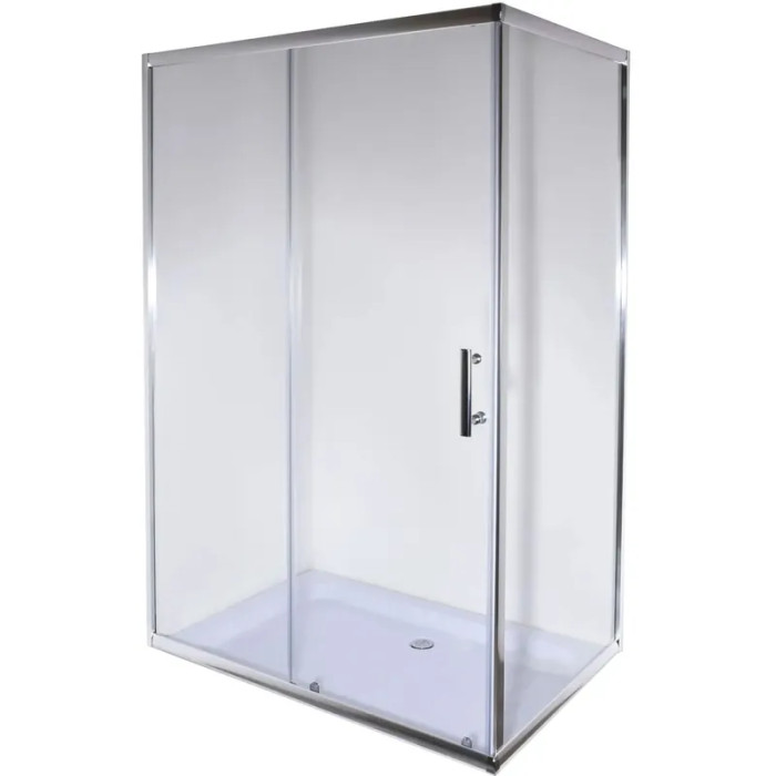 Душевая кабина mixxus HARD SC 01-100x80x185-TR CHROME прозрачное стекло (MI6911)