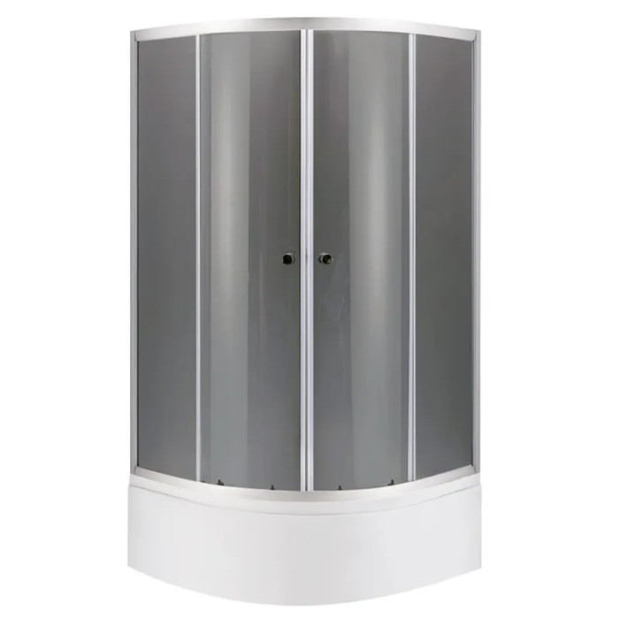 Душевая кабина с высоким поддоном Mixxus PLAIN (90*90 см) SCT01-90x90x195-GR SATIN серое тонированное стекло (MI6895)