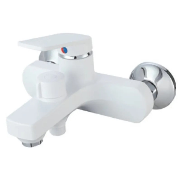 Смеситель для ванны Plamix Lucas-009 EURO SET White (PM0708)