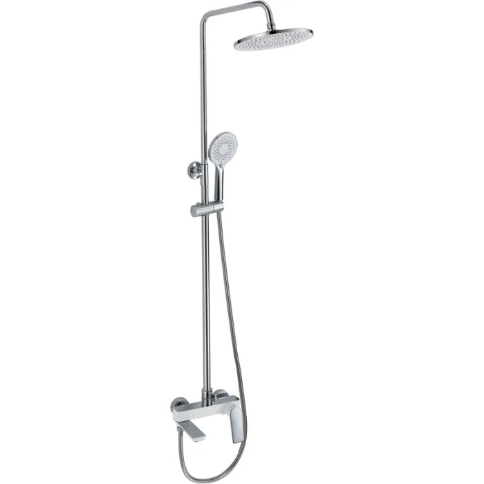 Душова колона Mixxus Premium DERBY 009-J WHITE-CHROME зі змішувачем (MI6616)