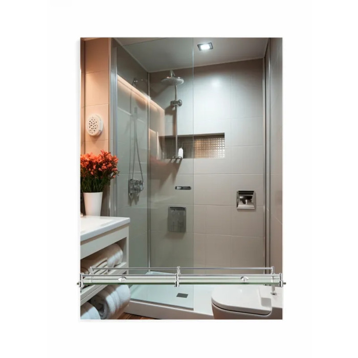 Зеркало настенное Zerix SANSA MRZ05 60x85см с полкой (ZX5628)