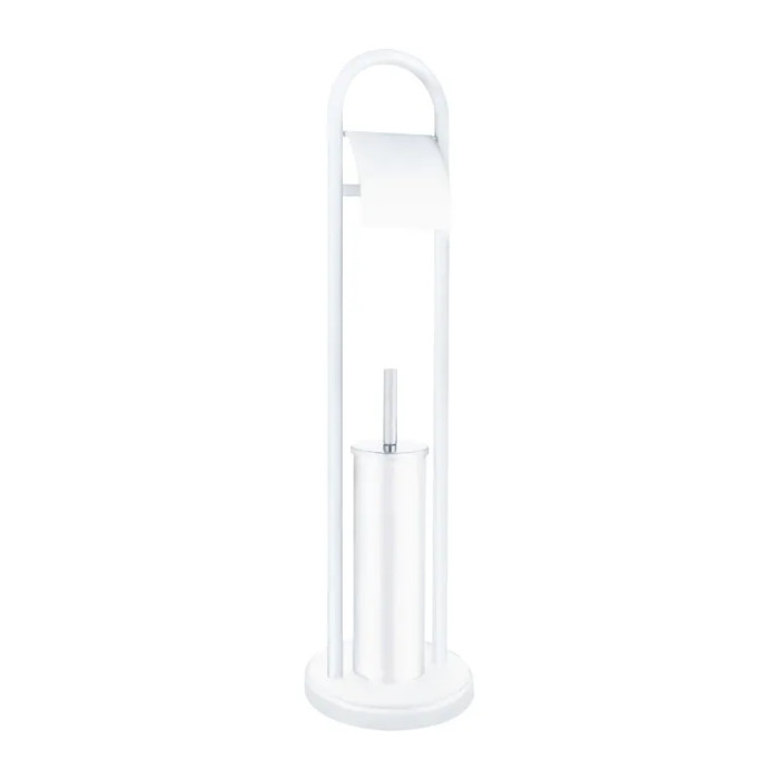 Єрш для підлоги з папероутримувачем Zerix KIT ME04 White (ZX4643)