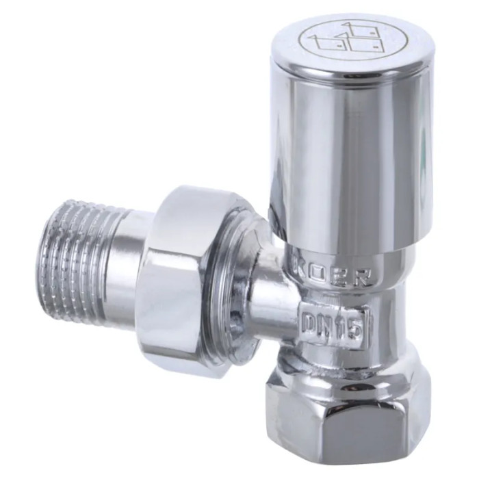 Кутовий кран для рушникосушки Koer KR.531 - 1/2" (KR3073)