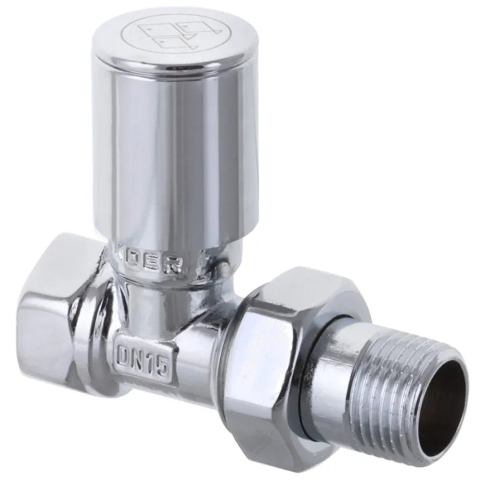 Кран для рушникосушки Koer KR.532 1/2" прямий (2 шт. в комплекті) (KR3074)