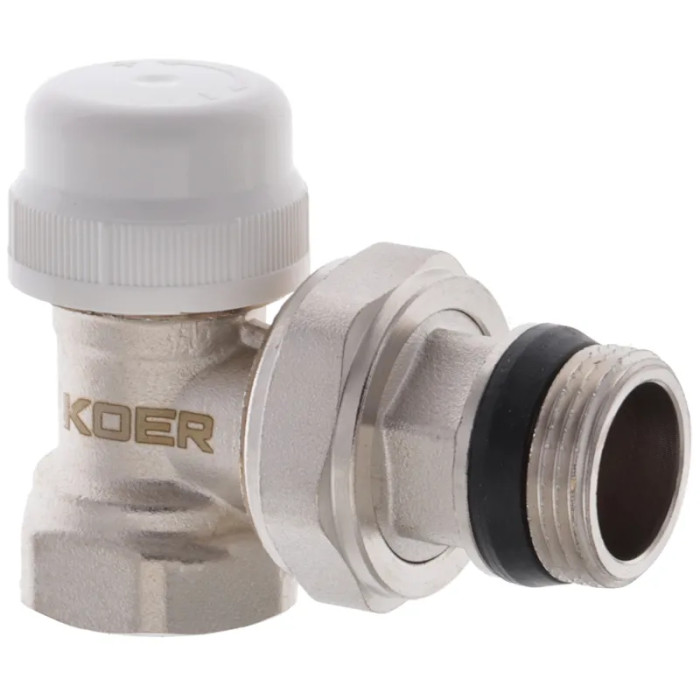 Кутовий термостатичний радіаторний кран 3/4" Koer KR.921-GI (KR2683)