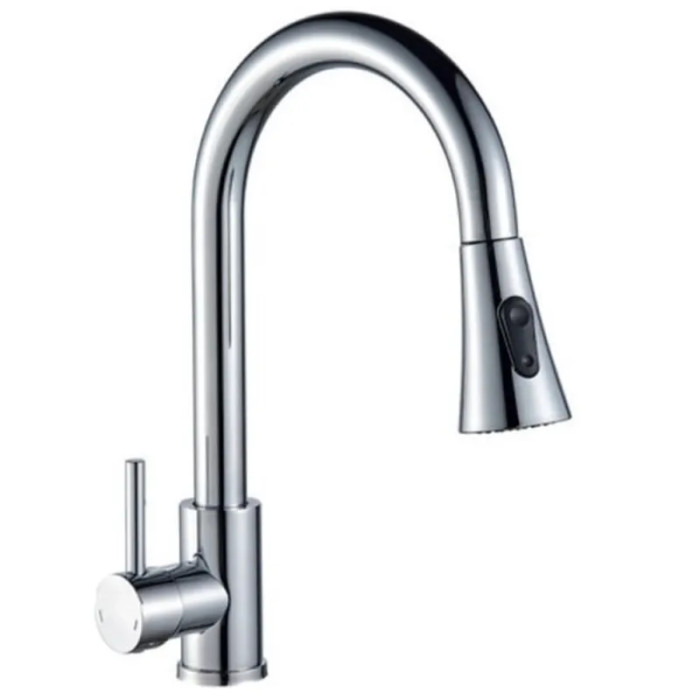 Змішувач для кухні Champion NEO-014 CHROME з висувною лійкою (CH6539)