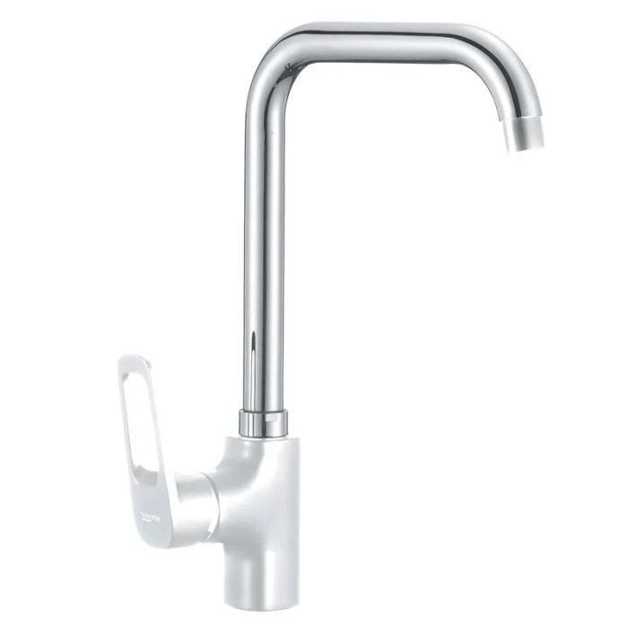 Змішувач для кухні Mixxus Nevada 014-G Nut Білий матовий високий (MI5801)