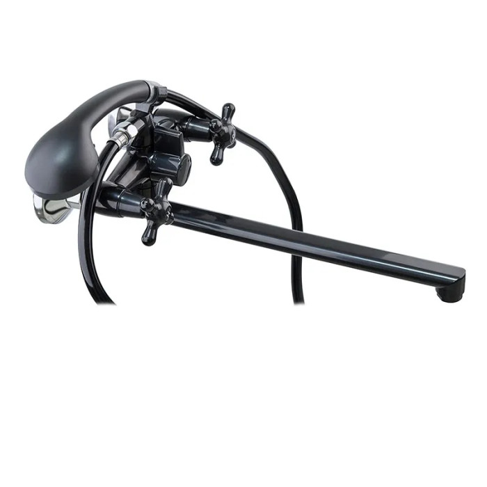 Смеситель для ванны Plamix Sirius-140 Black (PM0638)