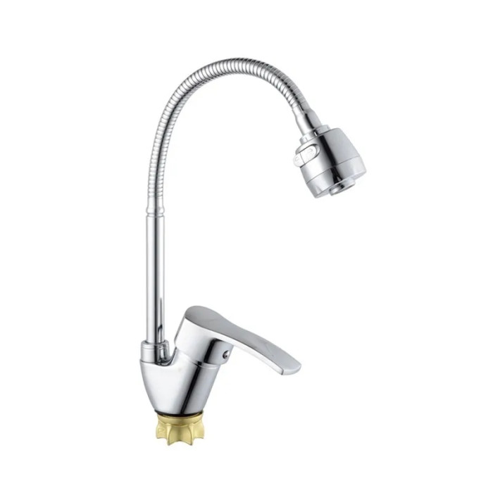 Змішувач для кухні Champion YUB 011-279 (Nut) Reflector, високий, гнучкий вилив (MI6387)